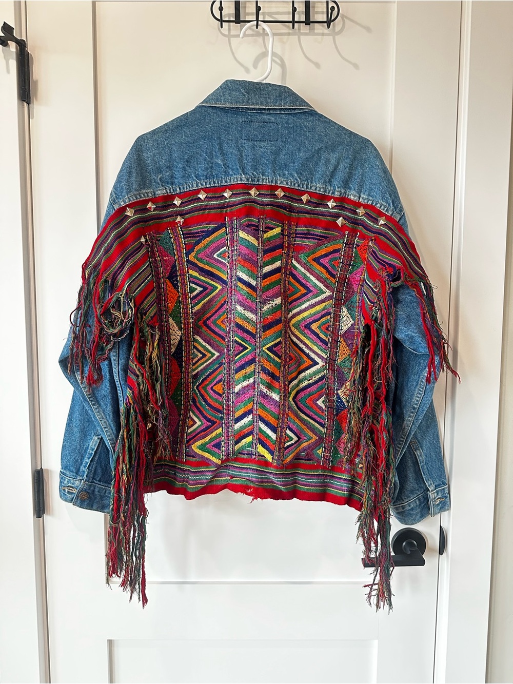 Levi's Multicolor Fringe Embroidered Denim Jacket